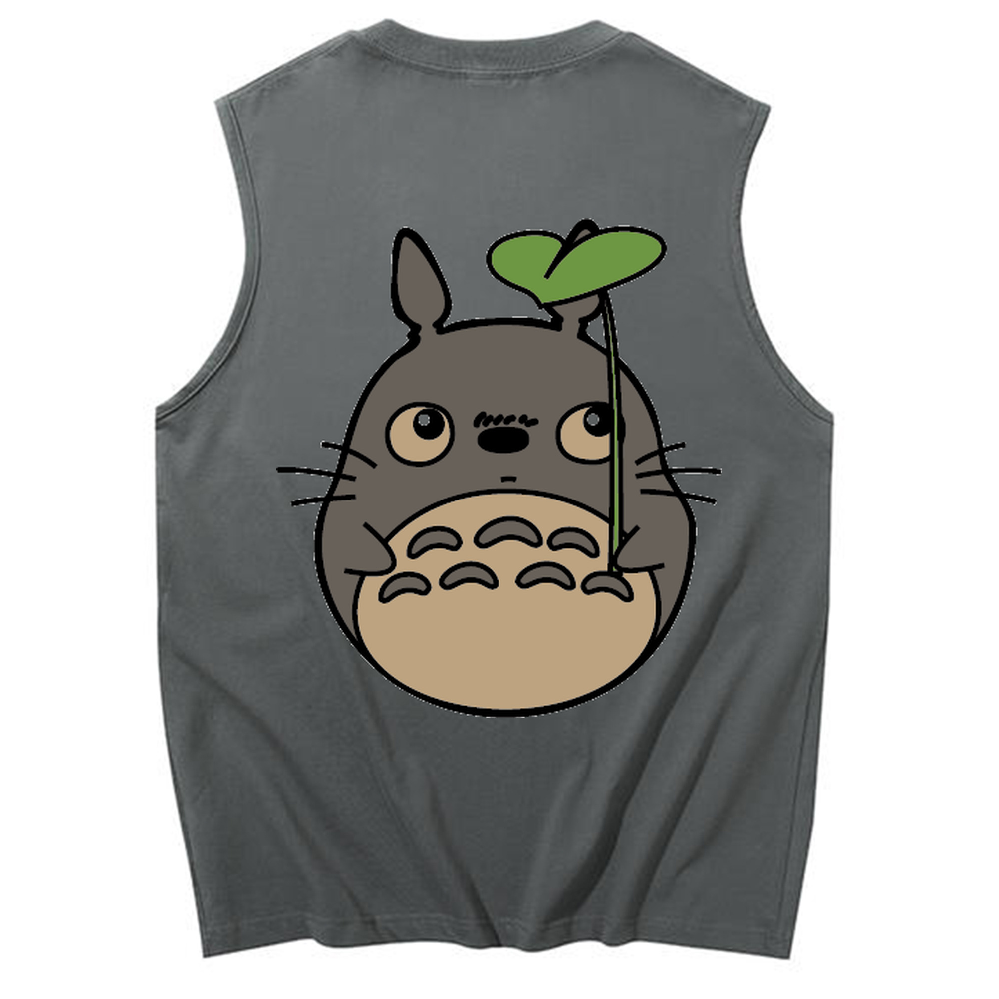 （画像用） となりのトトロ 草壁メイ 草壁サツキ My Neighbor Totoro Satsuki Kusakabe Mei Kusakabe コットン100％タンクトップ（背面プリント）